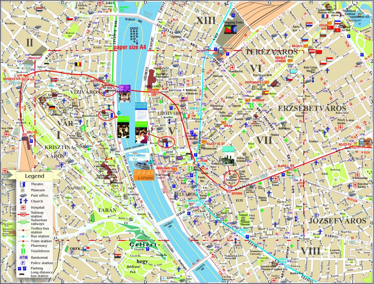 street map budapesti kesklinn