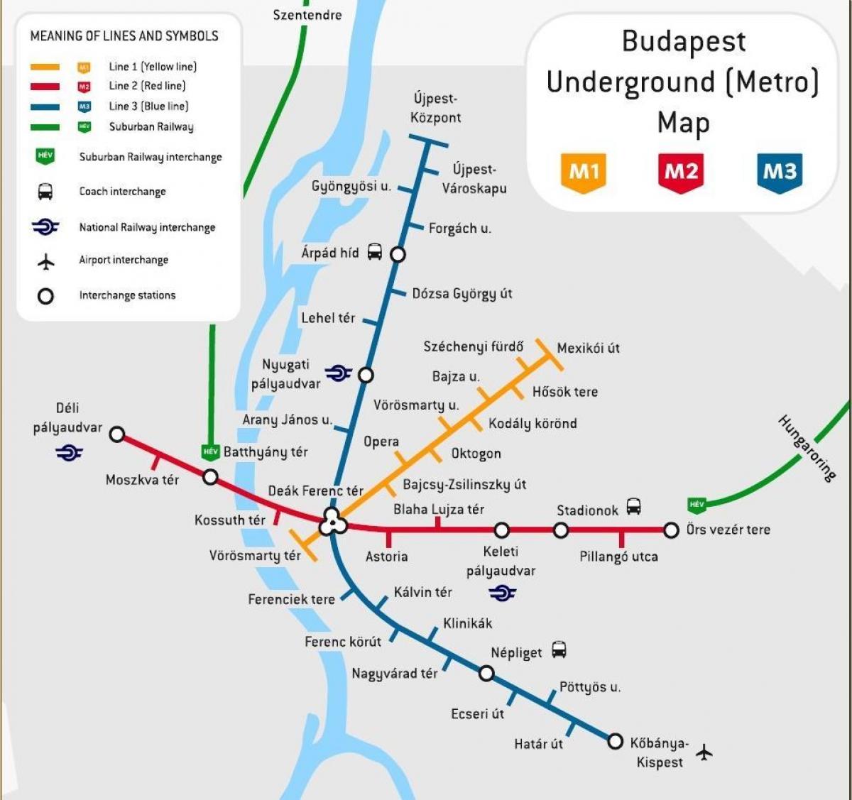 budapest bussijaam kaart