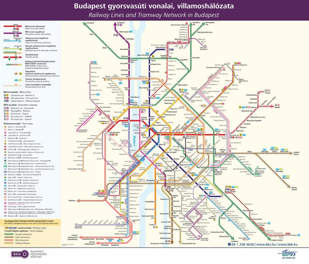 budapest ühistransport kaart