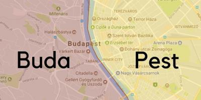 Budapest linnaosade kaart