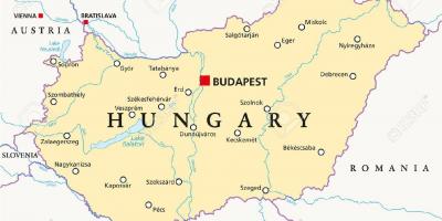 Budapest maailma asukoht kaardil