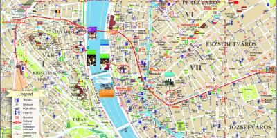 Budapest top vaatamisväärsused kaart
