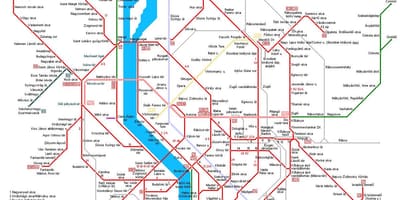 Budapesti metroo kaart
